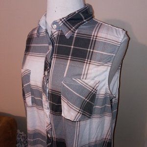 Pink & Gray Sleeveless top